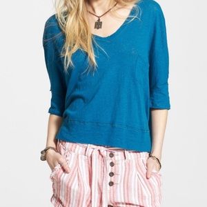 Free People NWT Sienna Crescent Moon Linen Blend